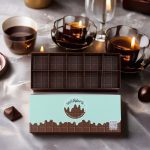 Custom Design Premium Fancy Food Folding Box Recyclable Empty Chocolate Packaging with Matt Lamination and Stamping 门帘