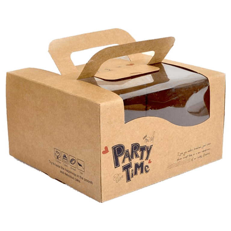 Custom Foldable Gift Box With Handle Food Cookie Box Packaging Bakery Cake Small Candy Donut Gable Food Packaging Boxes 门帘