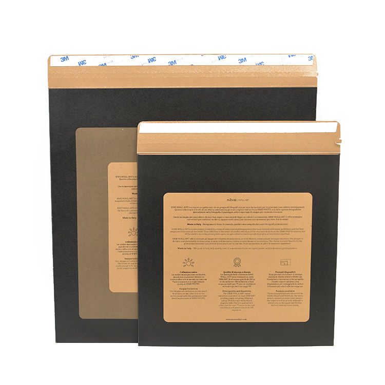 Customized Eco-friendly Kraft Paper Envelope With Adhesive Stripe Custom Paperboard Envelopes With Window Patching