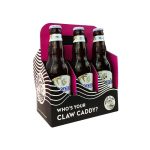 6 Pack Beer Packaging Box Water/Ethanol Resistant Sponge Lined Carton Dividers Embossing Matt Lamination UV Coating Coated Paper 门帘
