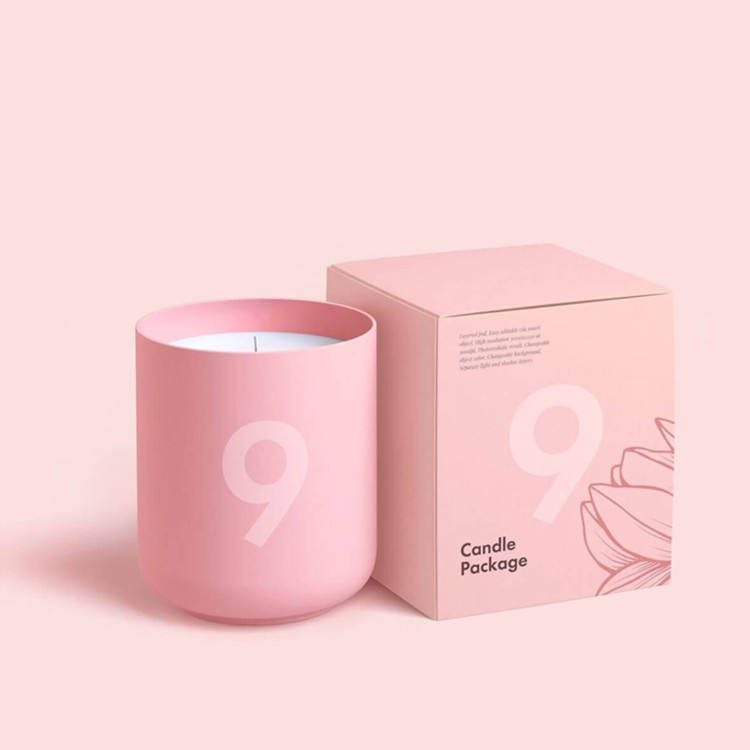 Wholesale Luxury Premium Packaging Gift Candle Jar Boxes Custom Fancy Design Logo Rigid Paper Candle Box