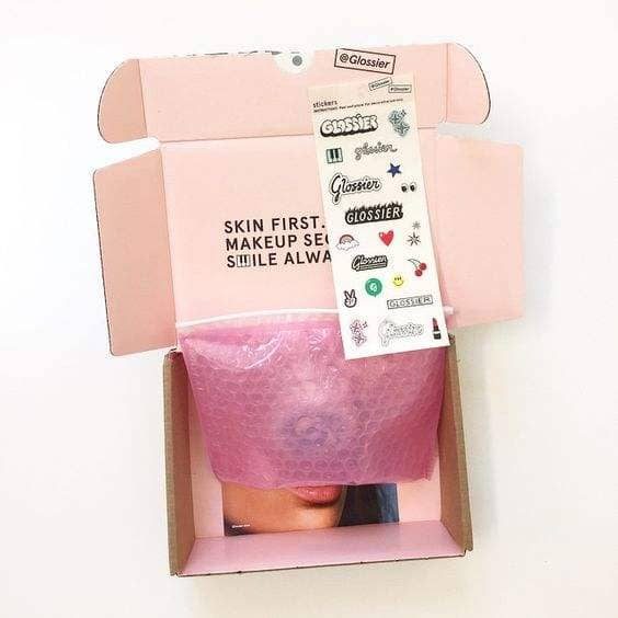 Custom Printed Corrugated Paper Cosmetic Packaging Mailer Box for Makeup 门帘