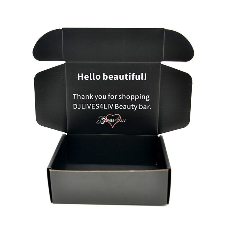 Custom Large Front Lock Mailer Boxes No Print Packaging Solutions Black Plain Smoking Subscription Moving Boxes 门帘