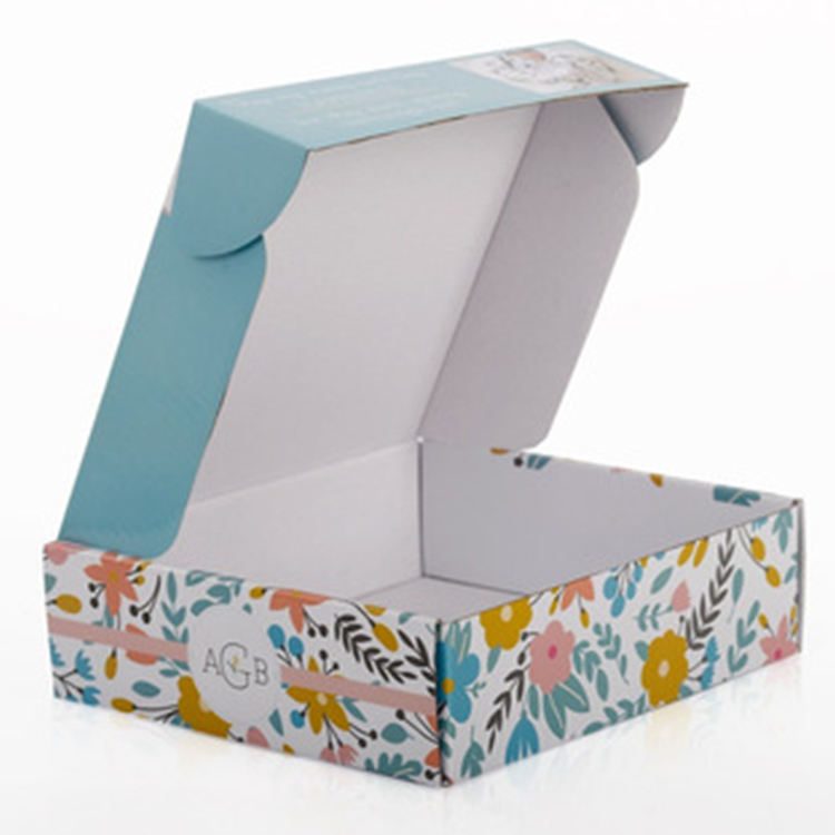 Custom Printed Cardboard Mailing Boxes OEM Design Foldable Shipping Postage Box
