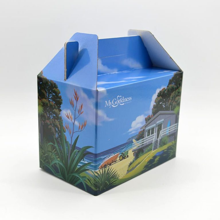 Custom Square White Recycle Packaging Gable Cardboard Box Eco Plain Small Shipping Mailer Corrugated Gift Paper Carton Box