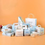 Packaging Cake and Bakery Boxes Custom Printed Food Grade Paper Coated Paper Recyclable 3-5 Days Accept CN;GUA Box with Handle 门帘