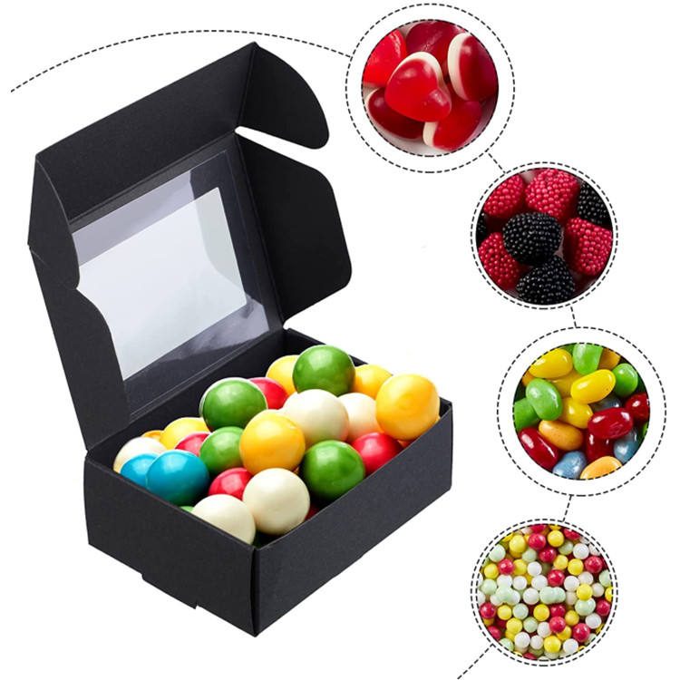 Boite Cadeau Box Food Packaging Carton Alimentaire Couvercle Transparent Emballage Paper Boxes