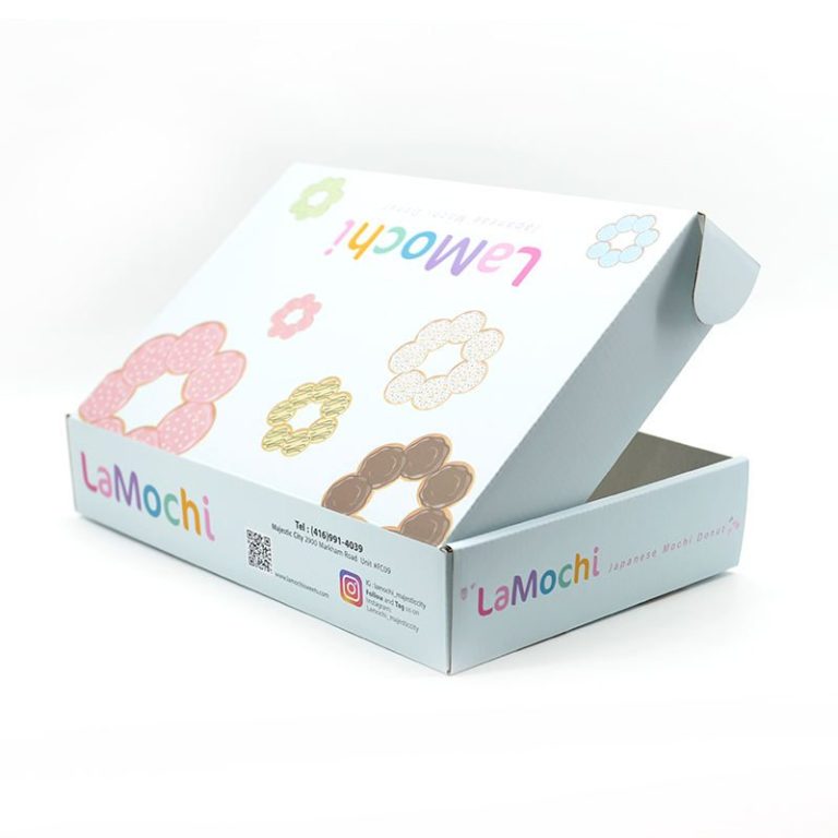 Hot Selling Custom Logo Food Packaging Paper Box for Donuts