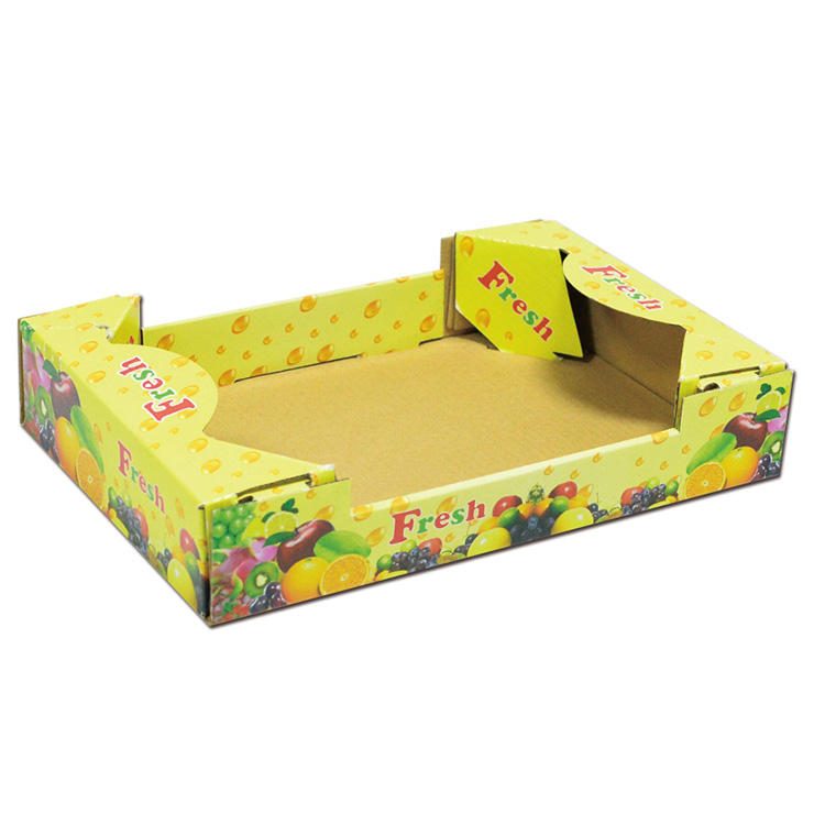 Wholesale Custom Printed Banana Tomato Potato Pineapple Lemon Peach Vegetable Packaging Corrugated Cardboard Boxes for Fruit