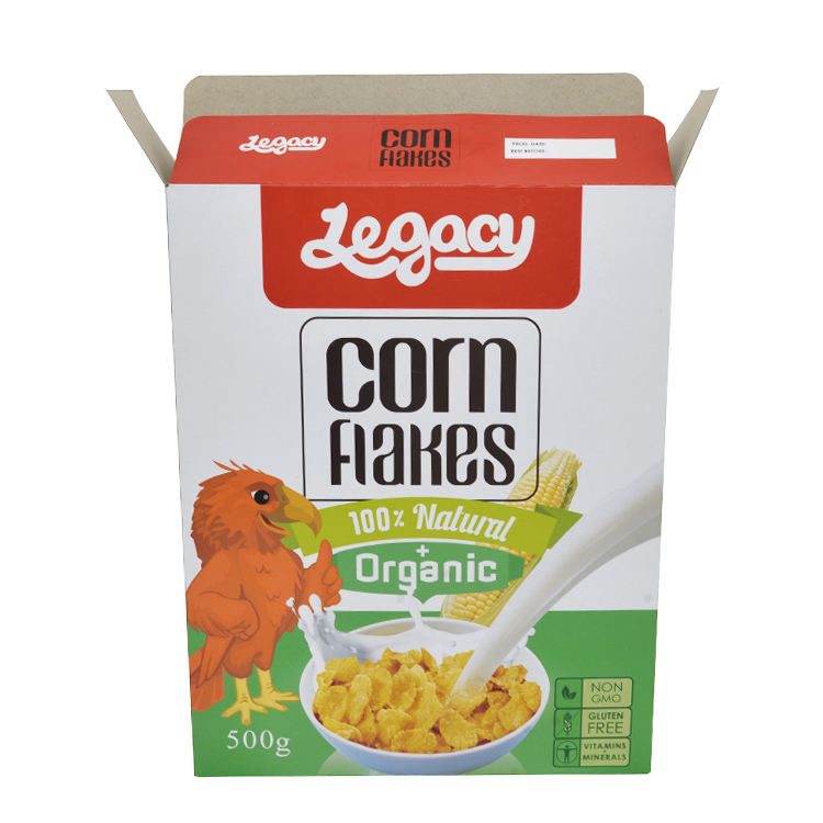 Customize Food Box Packing Mini Small Cornflakes Packaging Nacho Chips Food Boxes Nachos Box