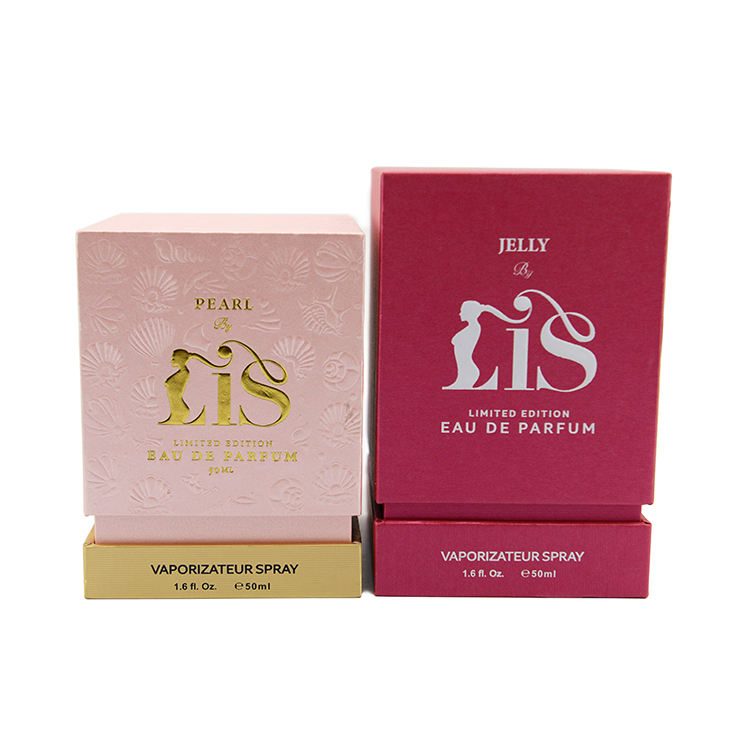 Custom Luxury Cardboard Paper Gift Box with Sponge Liner Embossed Print Lid/Base Design for Face Cream and Perfume Packaging