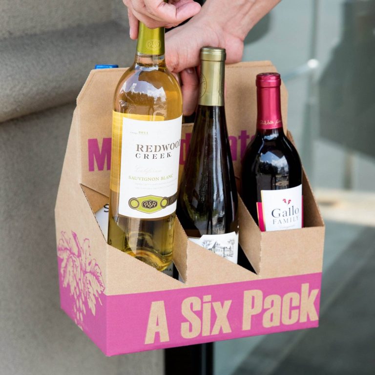 Custom Eco Kraft Paper Four Six Pack Beer Carrier Box Wine Packaging Gift Box 门帘