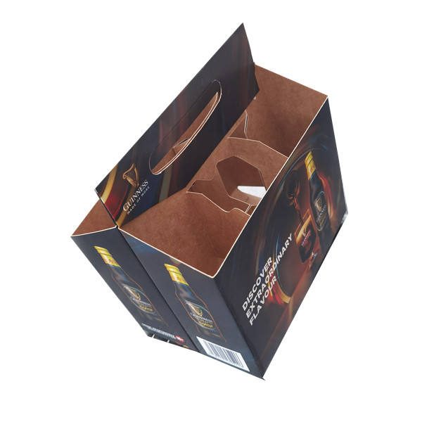 Wholesale Cheap Takeaway Kraft 6 Bottle Beer Carrier 门帘