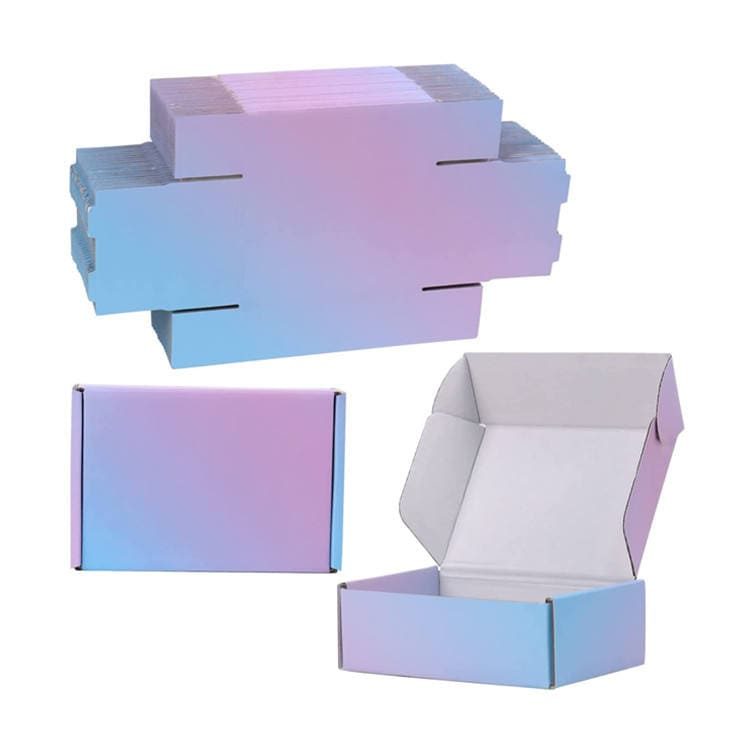 Custom Corrugated Mailer Shipping Box with Matt Lamination Recycled Materials Personalized Logo Print Available Various Colors 门帘