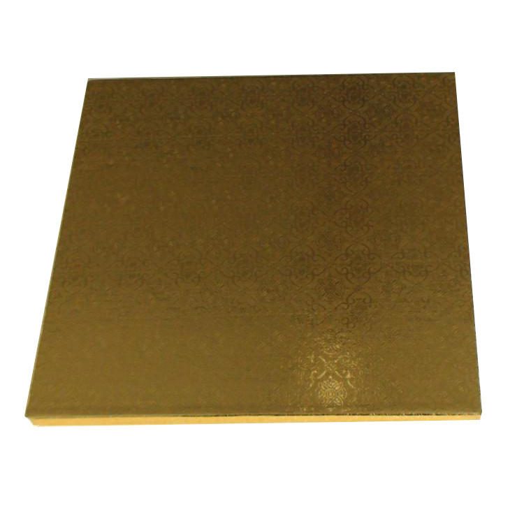 Disposable 2-3mm Square Board Gold Foil Sheet Thicken Cake Base Boards Wholesale Corrugated Cardboard Cake Bakery Boards 门帘