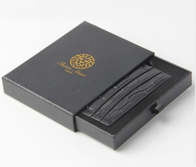 Custom Premium Men’s Cardboard Belt Wallet Packaging Box Luxury Gift Packing Hard Card Small Paper Wallet Box