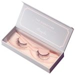 Customized Book Shaped Luxury Cardboard Paper Packaging False Eyelashes Extension Box with Magnetic 门帘