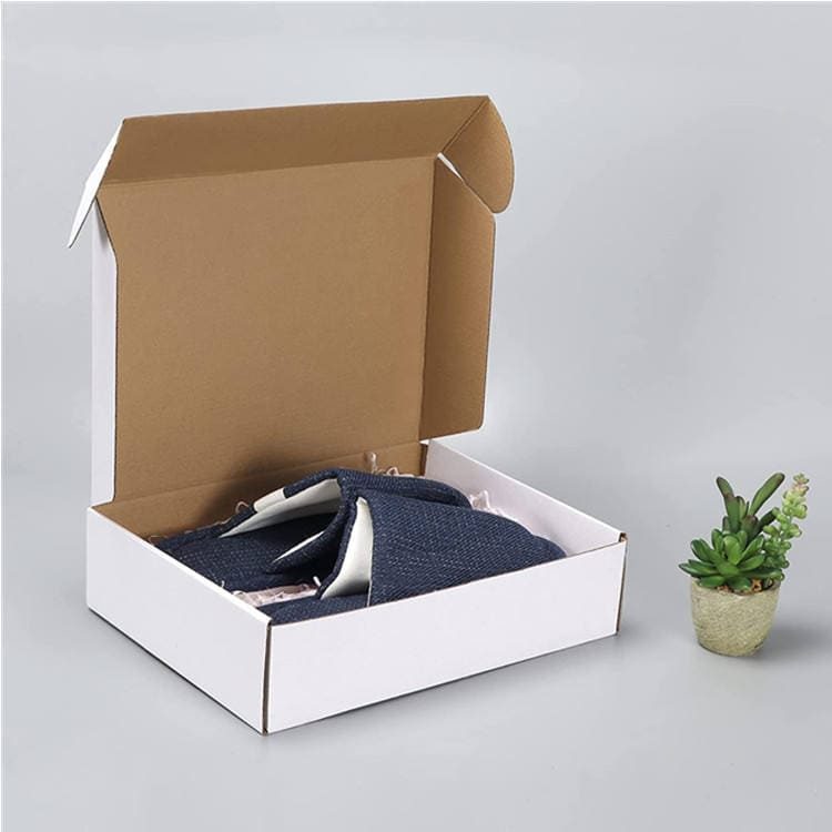 Custom Attractive Price Hot Sale Kraft Portable Biodegradable Environmental Compostable Corrugated Packaging Clothing Mailer Box 门帘