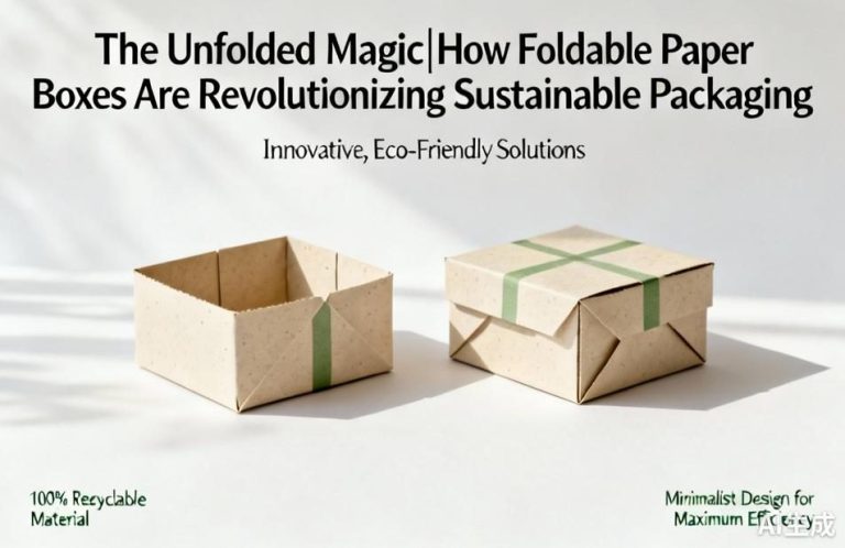 Foldable Paper Boxes | Sustainable Packaging Revolution